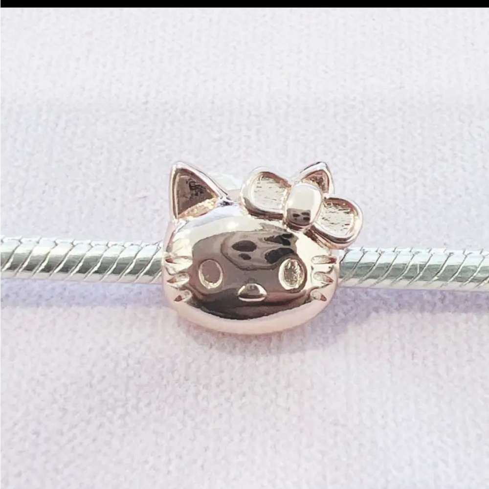 COPY - Hello Kitty Rose Gold Sterling Silver Charm